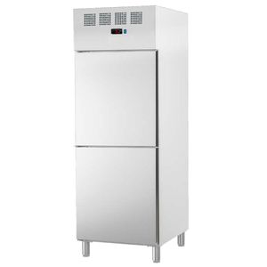 Armoire réfrigérée à double affichage 2 portes 530X650 GN 2/1 400x600-700x820x2010mm Tailles 240W 230/1V-74399509 EURAST - Product Image 1