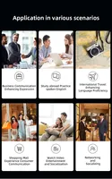Dispositif de traduction vocale IA 138 langues en ligne 54 langues hors ligne Traduction vocale en temps réel Interprétation simultanée pour les voyages