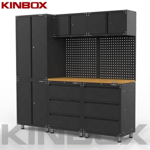 Home & Garage 9-Piece Metal Tool <b>Cabinet</b> With Iron Powder Coated Supports Customizable OEM/ODM/OBM Options 20CM9C Workshop Garag - Product Image 3