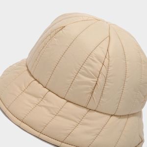 2024 New Japanese Literary Artistic Bowler Bucket <b>Hat</b> Autumn Winter Women Eiderdown Cotton Quilted Soft Warm Fisherman <b>Hat</b> - Product Image 6