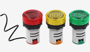 220V con Mini 22mm LED redondo Pantalla dual AC <span class=keywords><strong>Amp</strong></span> Volt Amperímetro Voltímetro Amperímetro Corriente de voltaje <span class=keywords><strong>digital</strong></span> - Product Image 2