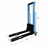 Chariot élévateur semi-électrique JIN YANG HU avec transpalette monté, levage électrique manuel pour la logistique d'entrepôt