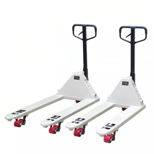 Transpaleta manual Manual <span class=keywords><strong>3T</strong></span> con altura de horquilla 80-200mm Ruedas de PU/nailon Capacidad de 3000kg Terreno rugoso y todo terreno - Product Image 4