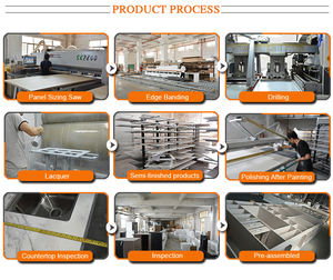 Armoire de chambre à coucher moderne en laque blanche avec portes en verre et éclairage LED - Organisateur de vêtements de style villa - Product Image 6