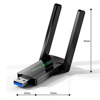 USB Wifi 1300M Controlador de doble banda Adaptador Wifi USB gratuito USB 3,0 antena wifi WLAN stick dongle inalámbrico