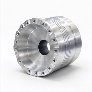 Boîtier de moyeu dentelé en aluminium sur mesure CNC 5 axes, moyeu à bride à haute tolérance avec alésage fileté pour pièces d'outillage mécanique - Product Image 3