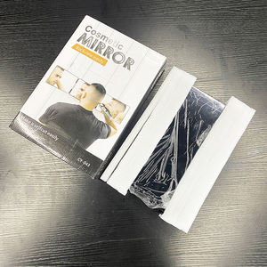 Espejo de maquillaje con luz Led, espejo personalizado para peluquería, 360 plegable, corte de pelo, logotipo de corte automático, espejo de 3 vías - Product Image 3