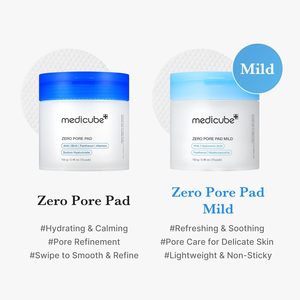 Medicube Toner Pads Zero Pore Pad 2.0 : Disques exfoliants et soin des pores à l'acide lactique AHA – Soin coréen pour la peau - Product Image 3