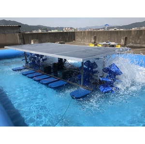 Energy Efficient Solar-Powered High Productivity Paddle <b>Wheel</b> Aerator with DC Motor & Gearbox for Fish/Shrimp Pond - Product Image 1