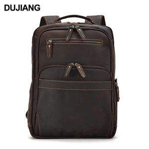 Dujiang Men's Retro <b>Backpack</b> <b>Brown</b> 20L Casual Business <b>Backpack</b> - Product Image 4