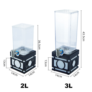 Distributeur de bière en plastique <span class=keywords><strong>avec</strong></span> tube à glace et lumière LED multicolore RGB, tour de distribution de 3L pour fêtes, bars et clubs - Product Image 2
