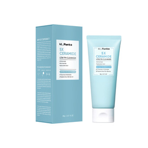 5X Ceramide Low pH Espuma suave Lavado facial 80ml Ingredientes orgánicos Sabun Cuci Muka Pembersih para <span class=keywords><strong>pieles</strong></span> <span class=keywords><strong>sensibles</strong></span> - Product Image 5