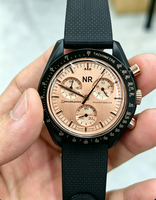 Montre Chronographe à Quartz Homme Bestseller 2026, un Bracelet Sportif avec Lunette Tachymetre, Trois Sous-Cadrans et Bracelet en Tissu