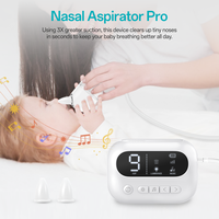 Nouvel aspirateur nasal électrique pour bébé avec 9 modes d'aspiration, design anti-reflux et recharge USB
