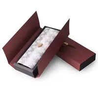 Boîte à bonbons en chocolat truffé en matériaux recyclés biodégradables, boîtes rigides en carton kraft personnalisées, luxe moderne, finition brillante
