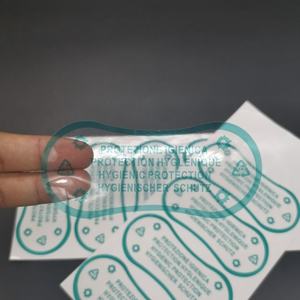Autocollant d'hygiène personnalisé en vinyle auto-adhésif transparent biodégradable pour maillot de bain, culotte intégrale, sous-vêtements - Product Image 6