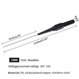 كليكي 5 قطع من إبر الاختبار الطويلة 0.7 مم، إبر اختراق العزل غير المتلفة، من الفولاذ المقاوم للصدأ، للمقياس المتعدد 4 مم - Product Image 5