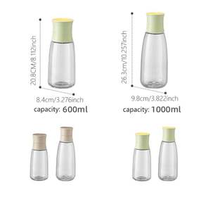 <span class=keywords><strong>Carafe</strong></span> en verre sans BPA de 25 oz pour bureau à domicile avec filtre rotatif au design original-Couvercle entonnoir pour cocktails infusés à froid - Product Image 6