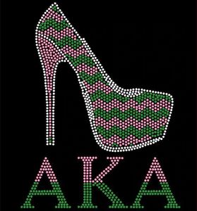 <span class=keywords><strong>AKA</strong></span> Sorority Rhinestone Transfer <span class=keywords><strong>Iron</strong></span> <span class=keywords><strong>on</strong></span> pour Alpha kappa T Shirt Shoes <span class=keywords><strong>AKA</strong></span> 1908 Design - Product Image 2
