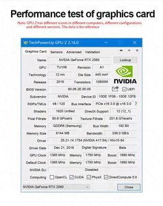 Nueva Tarjeta Gráfica Original de Fábrica GeForce 2060 RTX de 6GB para Juegos con Ventilador de Refrigeración para Escritorio - En Stock, Venta al Por Mayor - Product Image 4