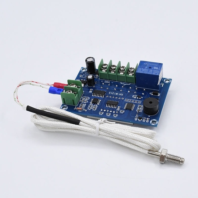 XH-W1315 DC 12V 24V AC 220V High Temperature Digital Thermostat Switch K-Type Thermocouple Control Sensor Module -30~999 Degree