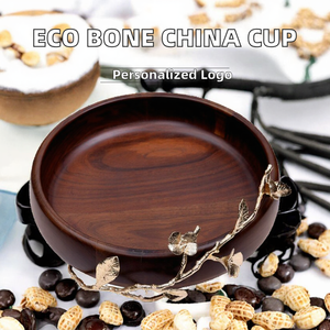 Tazón de madera ecológico con logotipo personalizado, clásico, pulido, de 200 ml, para servir café, comida, al mejor precio. - Product Image 2