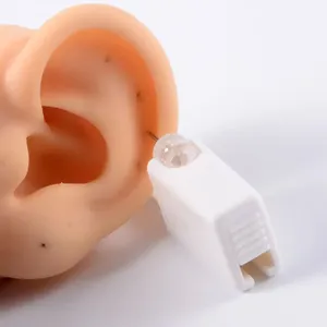 Soft <b>Silicone</b> Ear Model with Stand Colorful Human Ear Piercing Training Display <b>Tool</b> for Jewelry Practice - Product Image 2