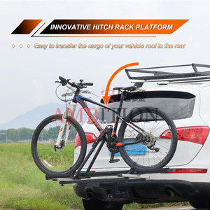 AMBITION Plateforme de porte-bagages multifonctionnelle, porte-bagages pliable adapté aux porte-vélos, paniers et boîtes à bagages 200 LBS - Product Image 4