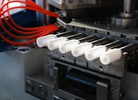 Mesin Tiup Injeksi IB35 untuk Pemrosesan Plastik HDPE/PP, Komponen Inti Motor PLC, Tingkat Keamanan Tinggi, Output 20000-70000 Pcs/Hari