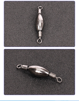 Nouveau connecteur d'appâts en cuivre pour ligne de pêche, émerillon rotatif, accessoire de pêche, plomb de pêche