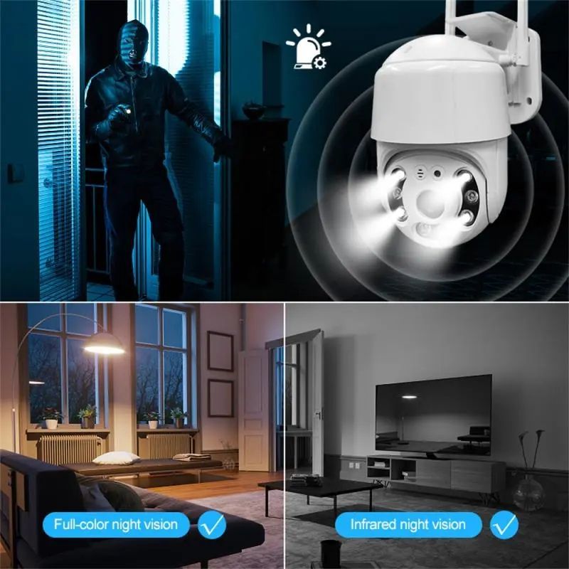 Professional AI Optical Zoom WiFi IP <strong>Camera</strong> <strong>Outdoor</strong> Wireless PTZ Dome <strong>Security</strong> CCTV <strong>1080P</strong> 2MP P2P Home Monitoring <strong>2026</strong> Cloud