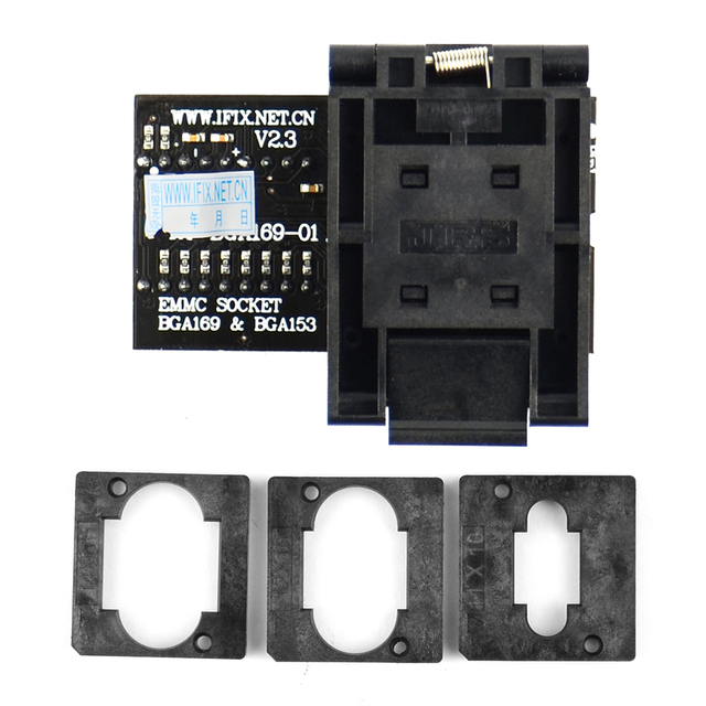 Original RT-BGA169-01 BGA169 / BGA153 EMMC Adapter V2.5 With 4pcs BGA Bounding Box for Isp Rt809 RT809H Programmer