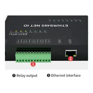 E831-RTU(6060-ETH) DAQ 12-channel Ethernet ke RS485 konverter RS485 Modbus RTU ke Modbus TCP Gateway IOT