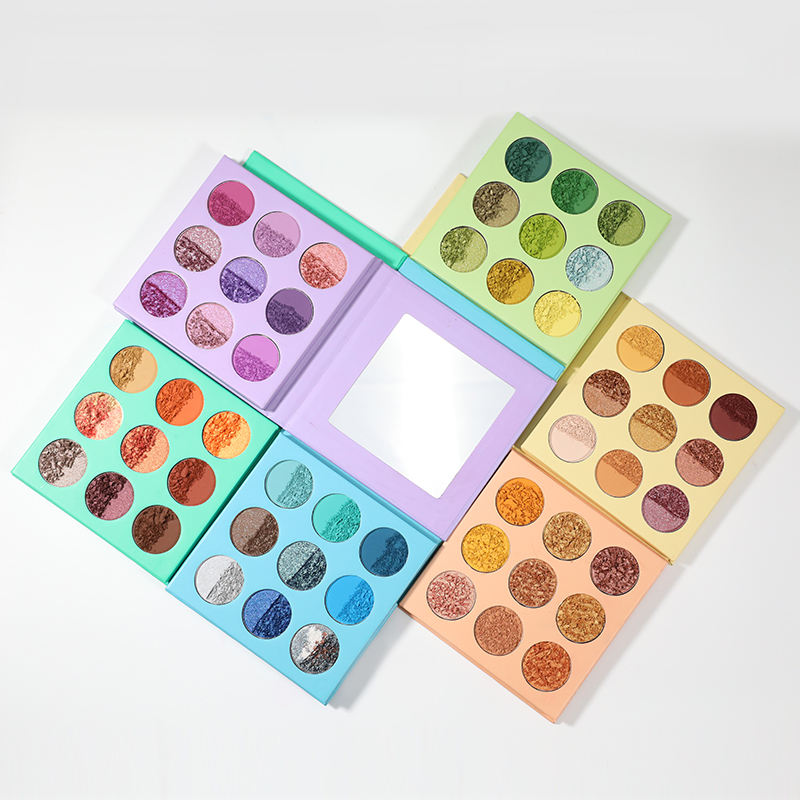 Палитра теней OCHAIN с частным брендом, вегетарианские высокопигментированные блестящие тени для век, Сделайте свою собственную палитру теней для век на заказ