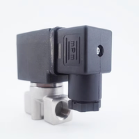 Válvula Solenoide de Agua de 2 Vías SS304 Normalmente Cerrada G1/4" AC220V Orificio 4mm/5mm/6mm SPU Arranque a Cero Presión 0-4bar/1bar/0.5bar