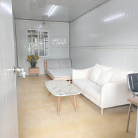 WELLCAMP Maison préfabriquée modulaire pliable à faible coût, ignifuge, imperméable, mini conteneur, design moderne, utilisation en chambre