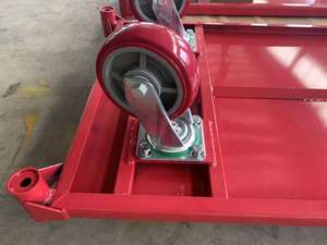 Тележка-платформа усиленная стальная, <span class=keywords><strong>30</strong></span>-60 дюймов, с 4 полиуретановыми колесами, ручная тележка, на заказ от производителя, с возможностью персонализации. - Product Image 6