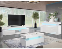 Ensemble moderne pour salon divertissement TV table basse buffet