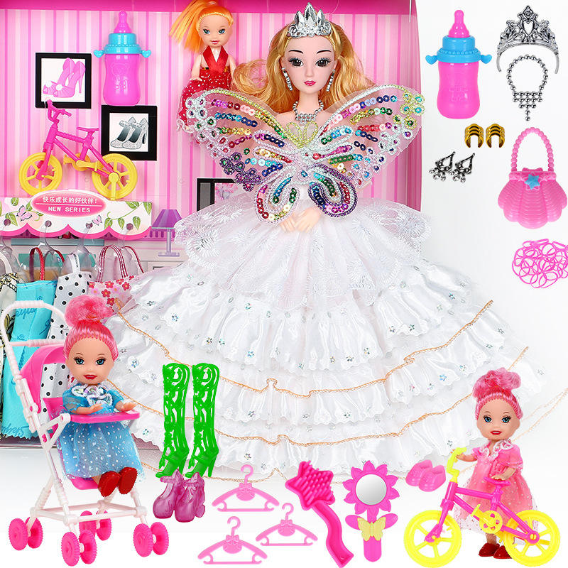 Venta al por mayor Baby Doll Girl Dolls Toy Holiday Dance Gift Girl Princess Gift Box Set