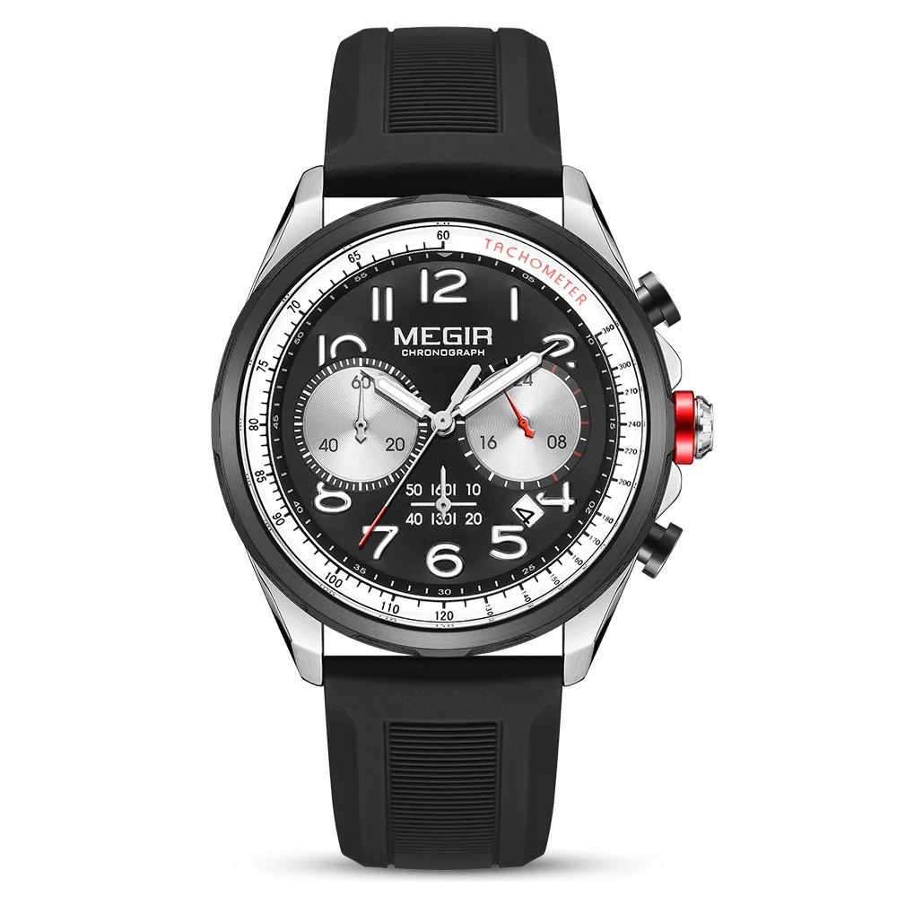 スポーツクロノグラフ時計新時計ファッションレジャー多機能時計