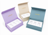 Caja Ecológica Verde con Logotipo Personalizado, Caja de Cartón de Alta Gama, Etiqueta de 3ml, Embalaje Cosmético con Adhesivo y Forro de Esponja Magnética