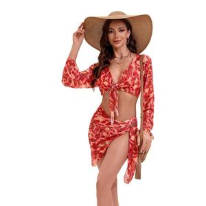 Женский пляжный купальник с длинными рукавами, 2025 <span class=keywords><strong>Katrina</strong></span> <span class=keywords><strong>Kaif</strong></span> <span class=keywords><strong>XXX</strong></span> - Product Image 2