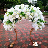 Bunga Sutra Buatan BBGS untuk Pernikahan, Festival Luar Ruangan, Dekorasi Komersial, Hiasan Meja, Mawar, Hydrangea, Garland Kincir Ria