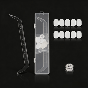 Regla de Mapeo de Cejas en Forma de Arco y Flecha, Herramienta de Medición para Tatuajes de Cejas, Accesorios Auxiliares para Dibujo de Maquillaje Permanente - Product Image 1