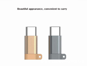 V8 À Type <span class=keywords><strong>C</strong></span> Adaptateur avec porte-clés 2.1A chargeur rapide charge le transfert de données - Product Image 3