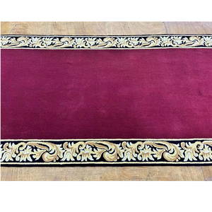 Chất Lượng Cao Bán Buôn Mềm Màu Đen Hoặc Màu Đỏ Runner Đồng Bằng Màu Rắn Cầu Thang Thảm Thảm - Product Image 2