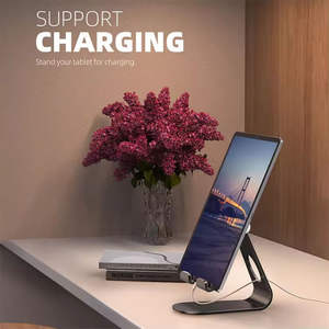 Support de tablette en aluminium premium Lamicall S1X, support de bureau réglable, antidérapant, robuste, en métal, pour tablette et smartphone de 4 à 13 pouces - Product Image 3