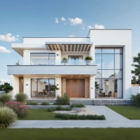Villa préfabriquée de luxe moderne, maisons préfabriquées en kit d'acier, bâtiments à structure en acier en provenance de Chine