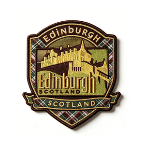 Parche Bordado de Edimburgo, Escocia, Circular, para Coser, de Tela Tejida, Decoración, Regalo - Product Image 5