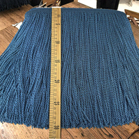 Bordure en boucle tressée 100% rayonne 30cm, frange lisse décorative personnalisée pour canapé, rideau, coussin, passementeries